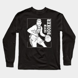 Devin Booker || white retro Long Sleeve T-Shirt